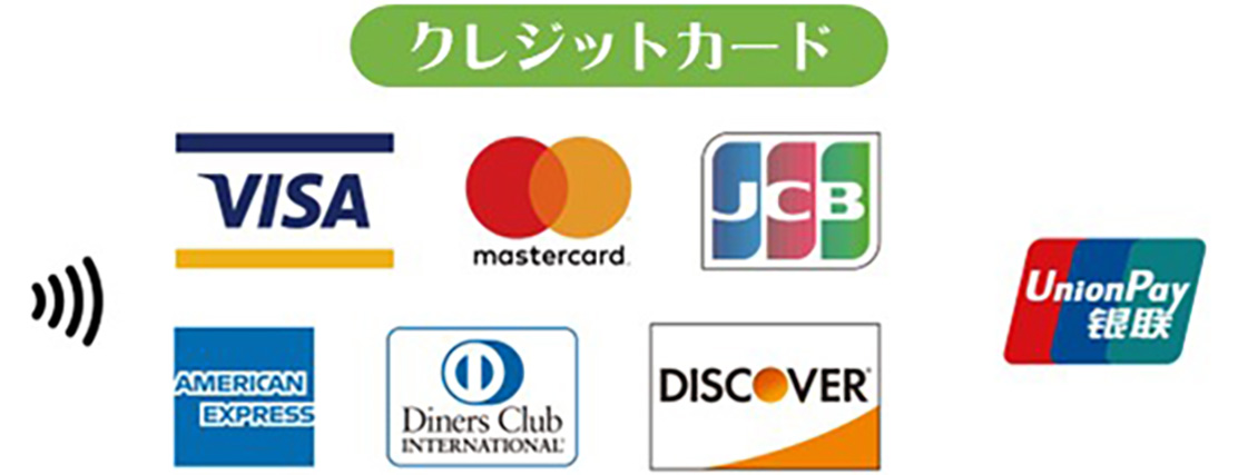 VISA mastercard JCB UnionPay